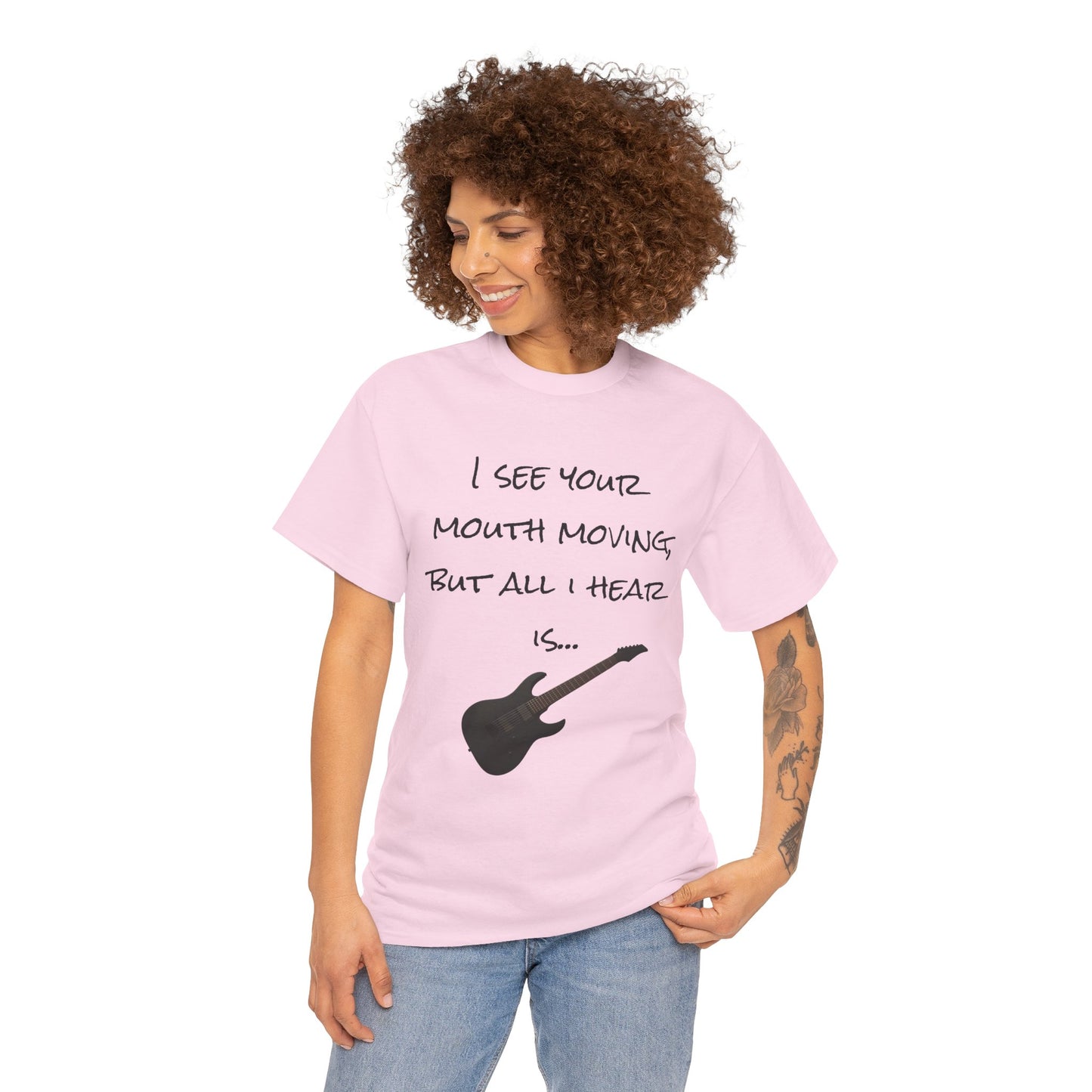 "I see your mouth moving..." Guitar Tee