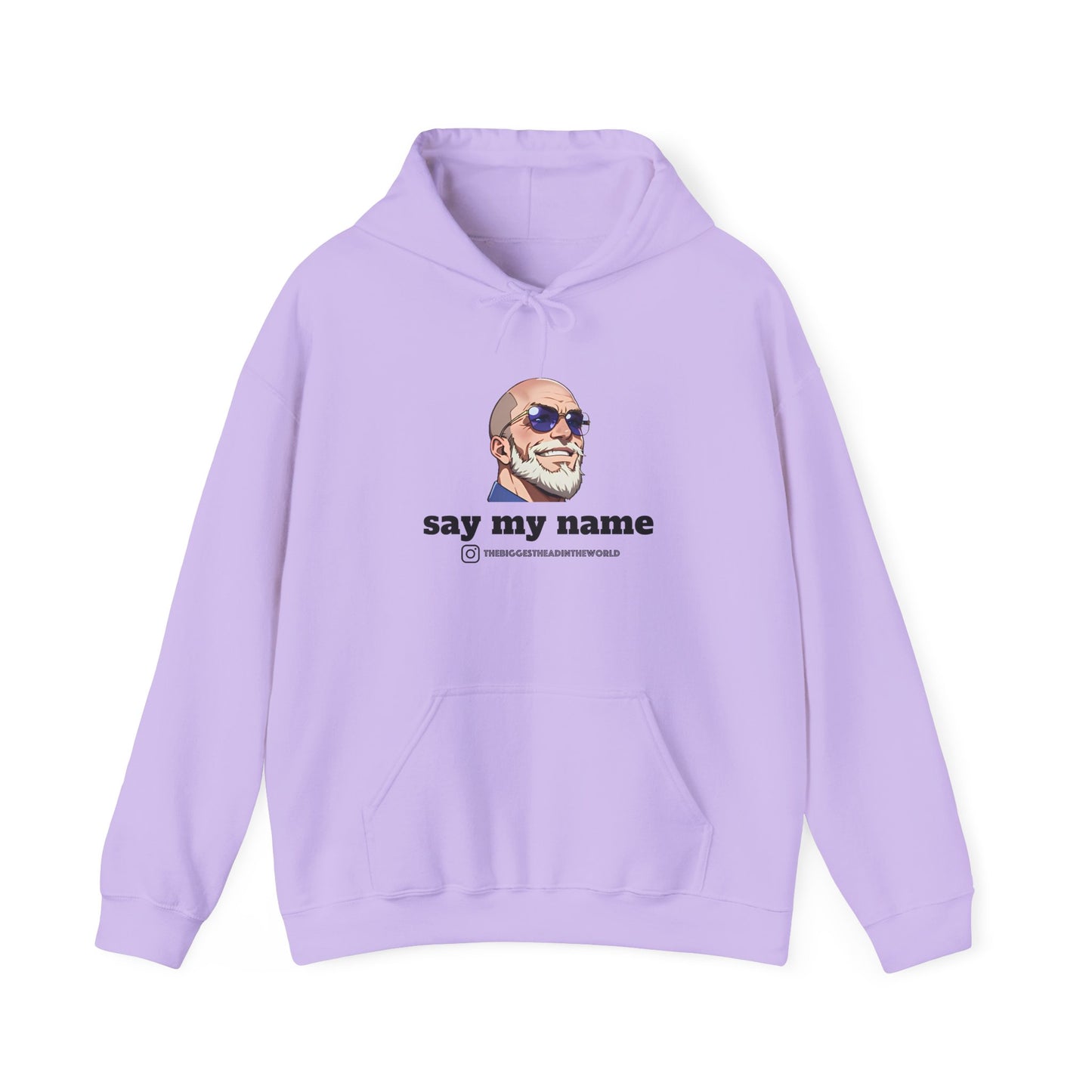 "say my name" Big Head Logo Hoodie