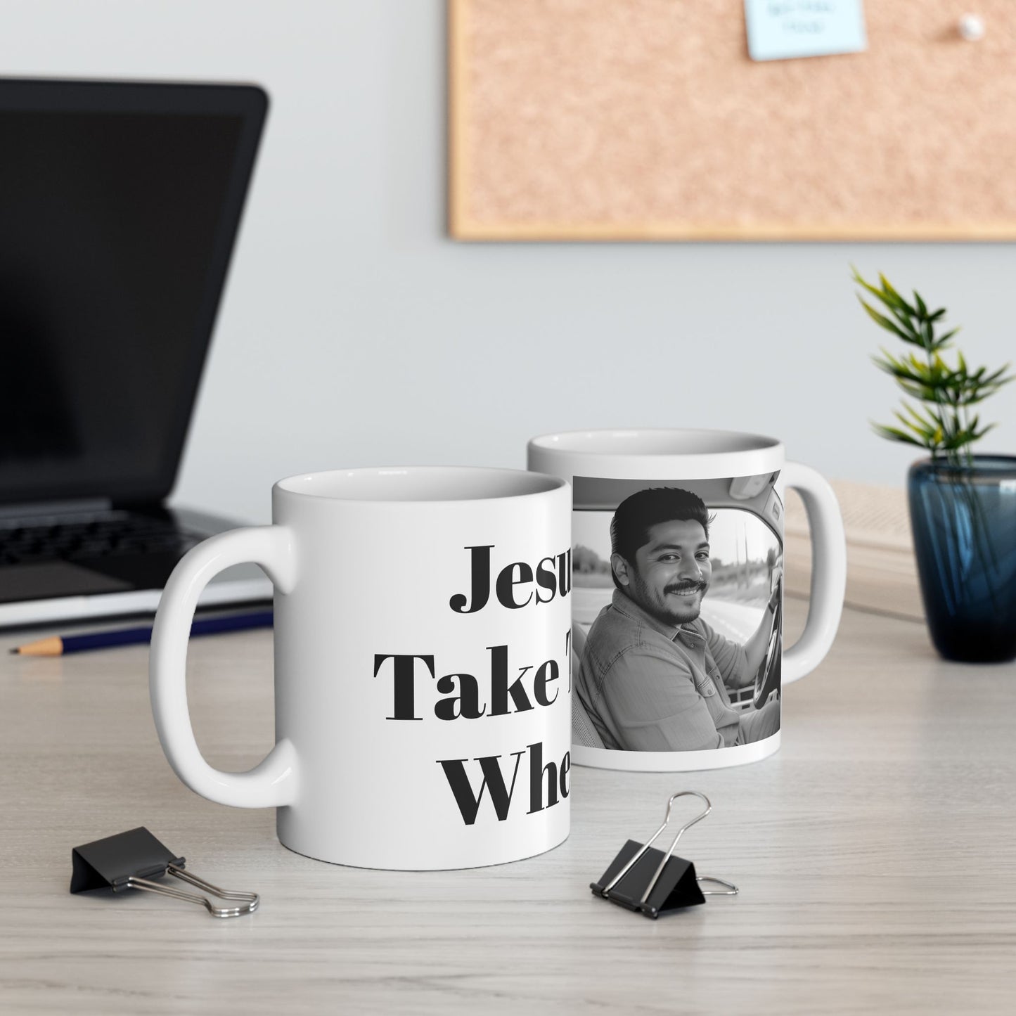 Jesus Take The Wheel Ceramic Coffee Mug, (11oz, 15oz)