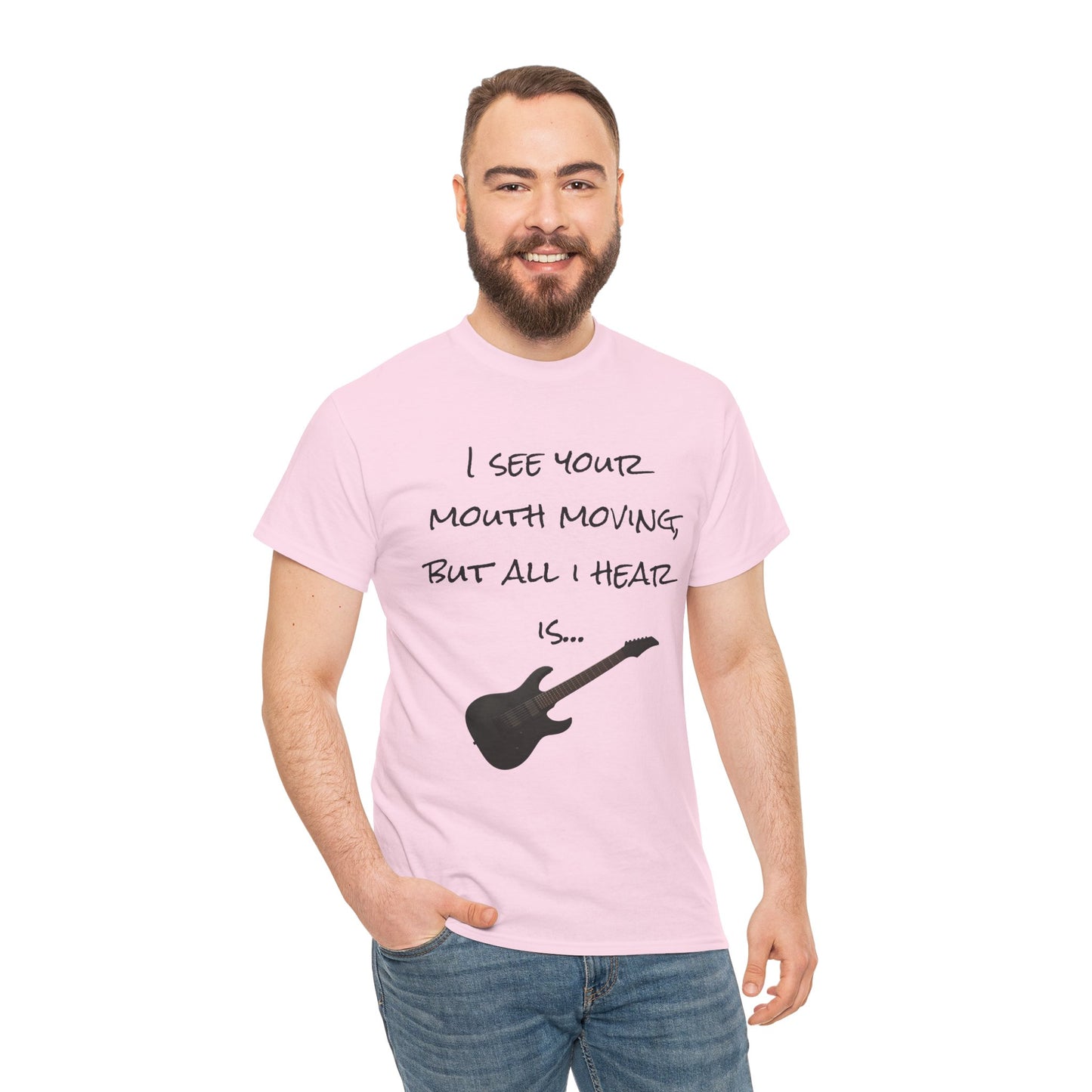 "I see your mouth moving..." Guitar Tee