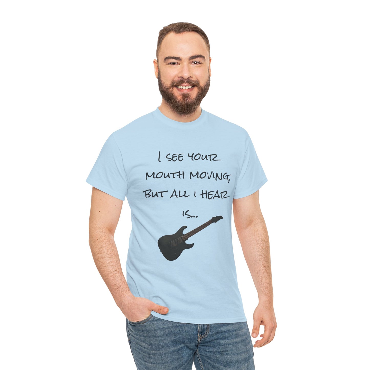 "I see your mouth moving..." Guitar Tee