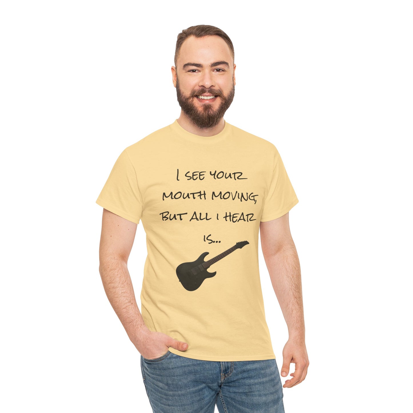 "I see your mouth moving..." Guitar Tee