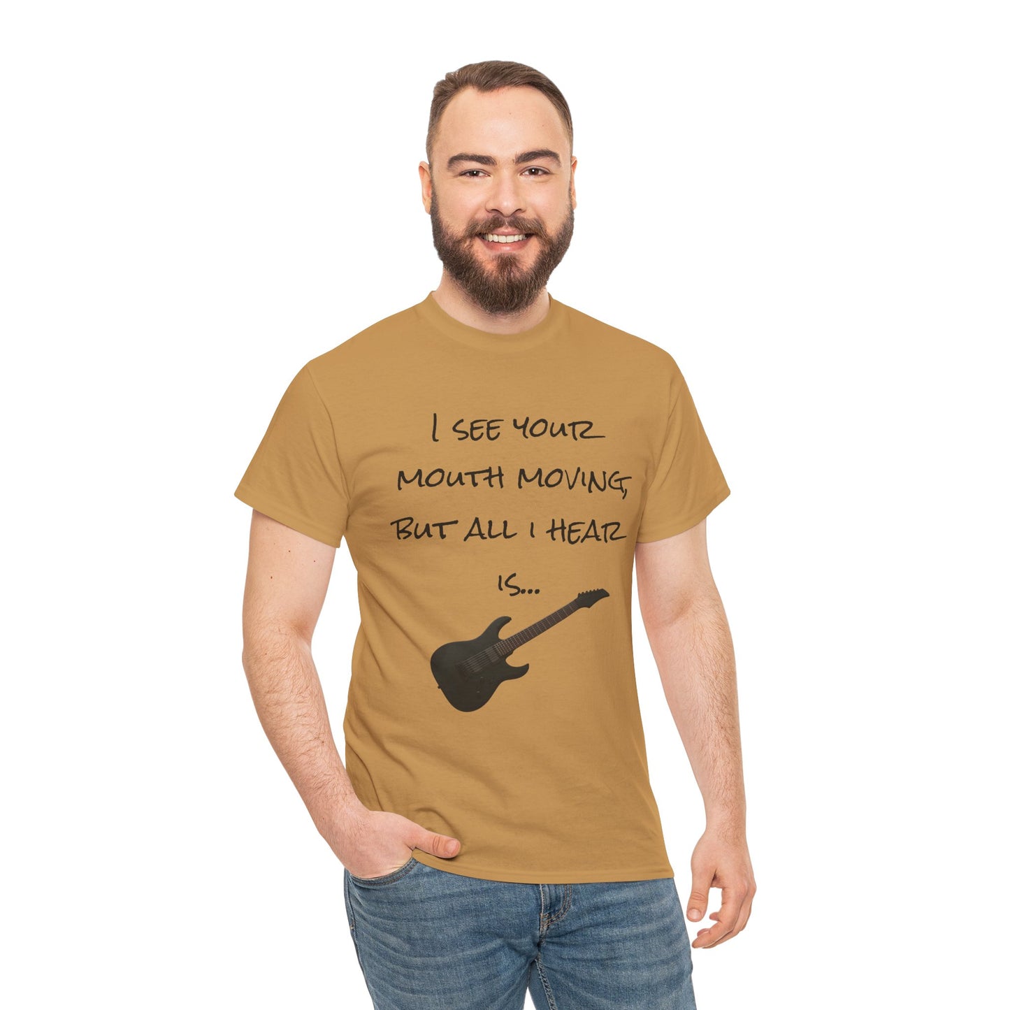 "I see your mouth moving..." Guitar Tee