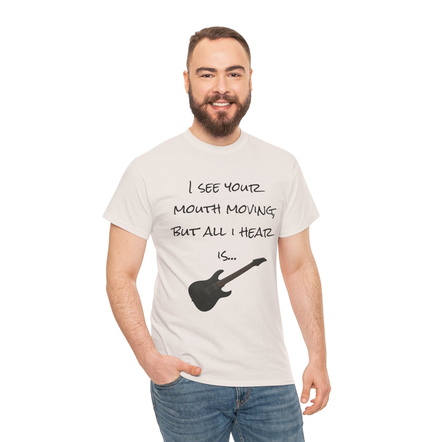 "I see your mouth moving..." Guitar Tee