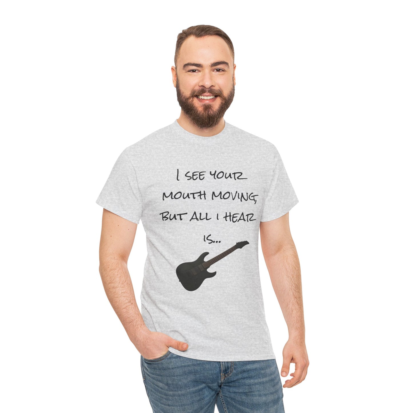 "I see your mouth moving..." Guitar Tee